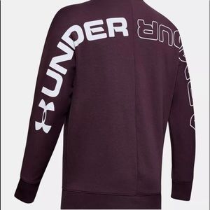 Big Boys Under Armour UA Unstoppable Fleece Sweatshirt Pullover Logo Sz YLG NWT